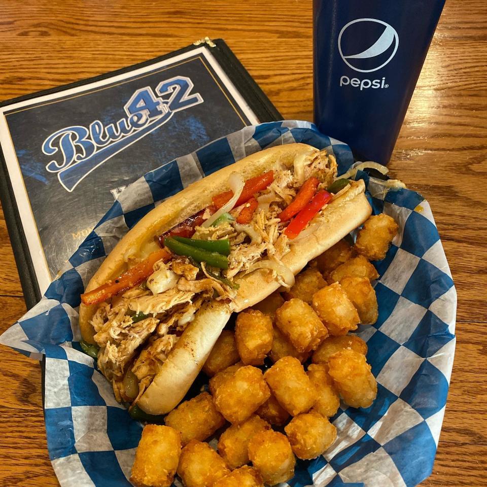 A philly cheesesteak basket from the former Blue 42 restaurant in Hartford. Big Poppa's food truck will feature favorites like this on its menu.