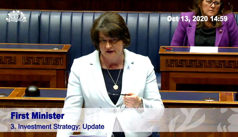 First Minister Arlene Foster (NI Assembly/PA)