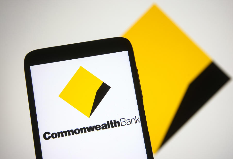 The Commonwealth Bank logo on a smartphone (Source: Getty Images)