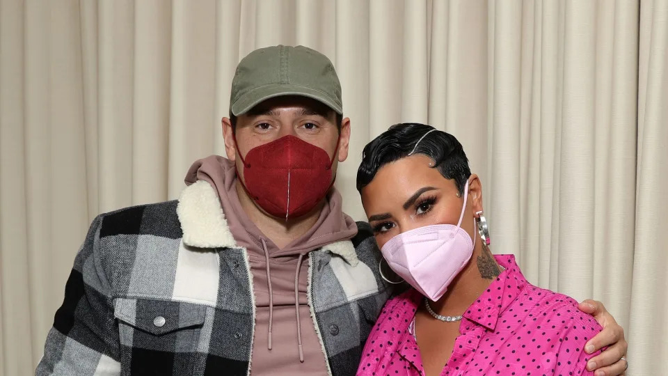 scooter braun and demi lovato in 2021