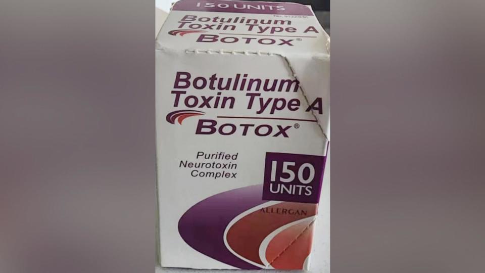 PHOTO: A fake box of botulinum toxin or Botox.  Several people in the U.S. have become ill after fake or mishandled Botox injections, according to the CDC.  (CDC.gov)