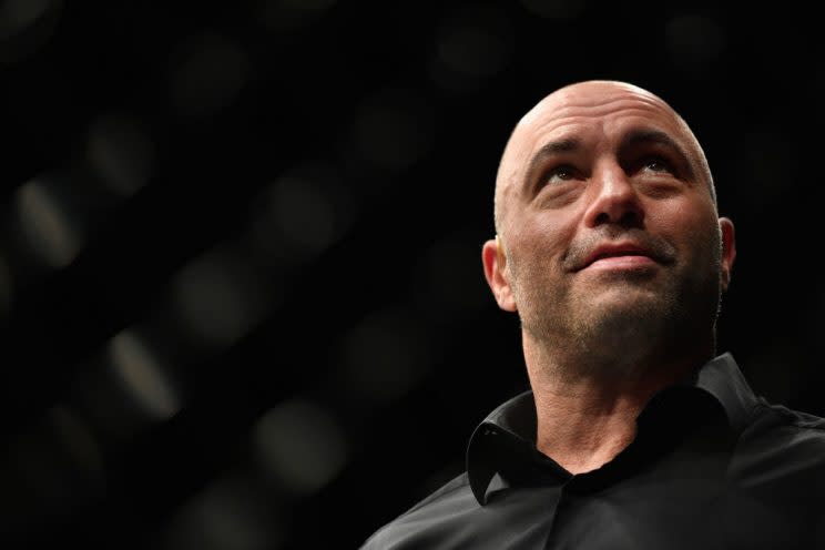 Joe Rogan isn’t fond of the idea of Georges St-Pierre getting an immediate title shot against Michael Bisping. (Getty)