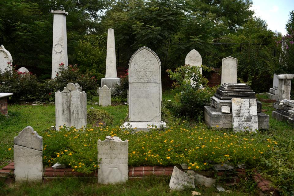 Dozens of broken headstones at Cottage Cemetery have been repaired in a prolonged effort to preserve the historical site, shown here in this photo from 2015.