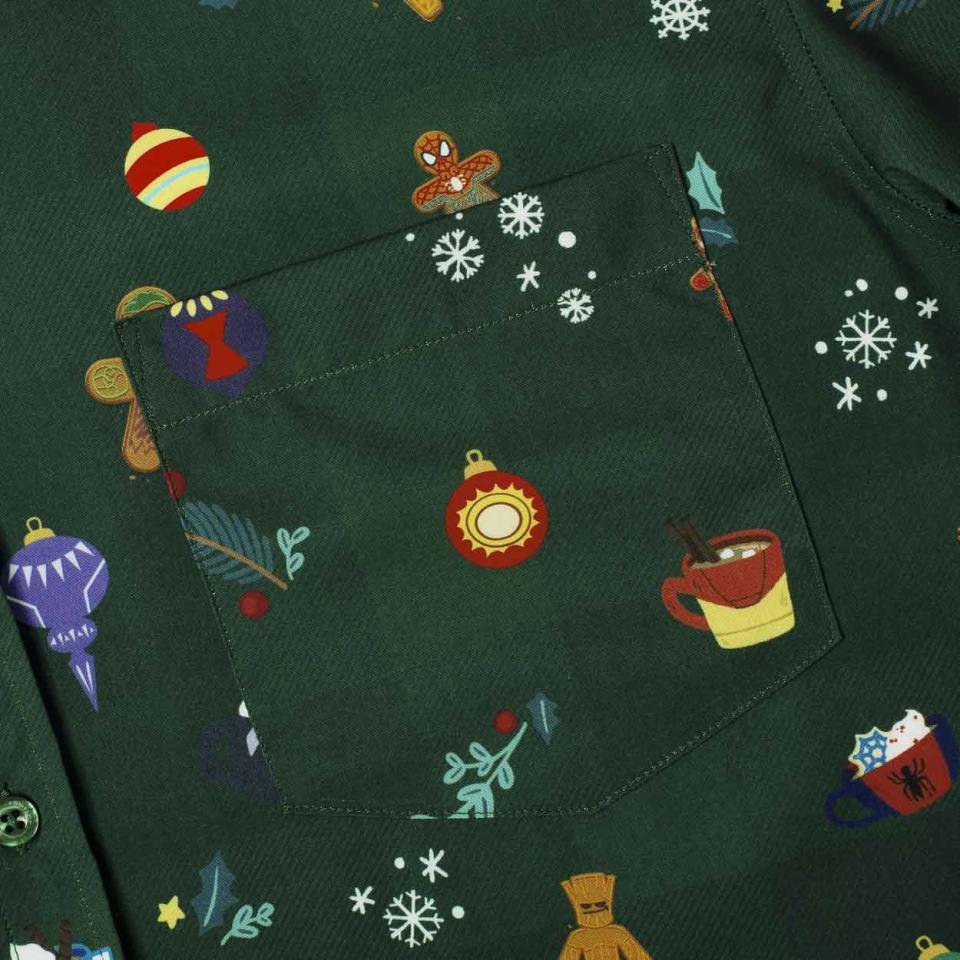 RSVLTS Holiday Marvel Shirt close up