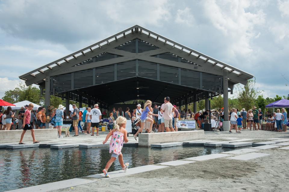 The Pavilion at Watersound Town Center, a covered event space, has already become a popular destination for events.