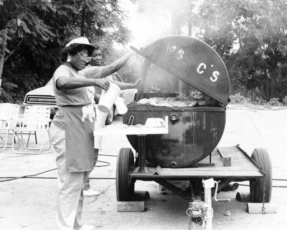 Barbecue at the 18th and Vine Jazz Fest.