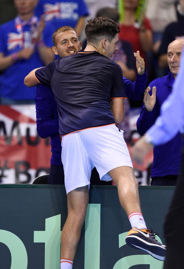 Dan Evans, left, and Cameron Norrie will be rivals next week