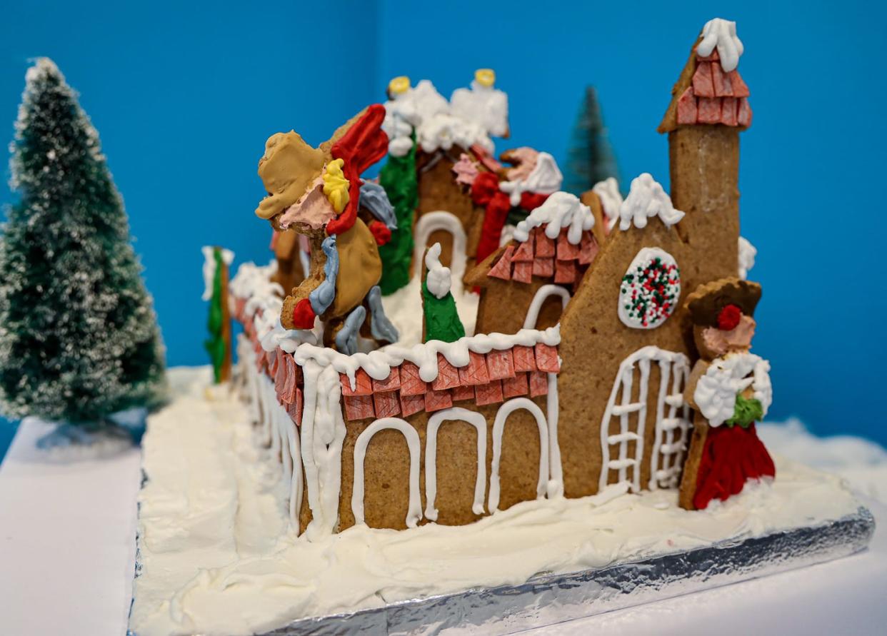 Gingerbread contest entry depicting Strega Nona, a book whose artwork was featured in the Portsmouth Historical Society’s “Imagine That: The Power of Picture Books” exhibition earlier this year.