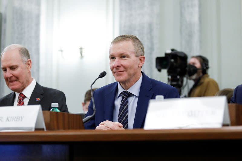 FILE PHOTO: American, Delta, United CEOs testify before U.S. Senate panel