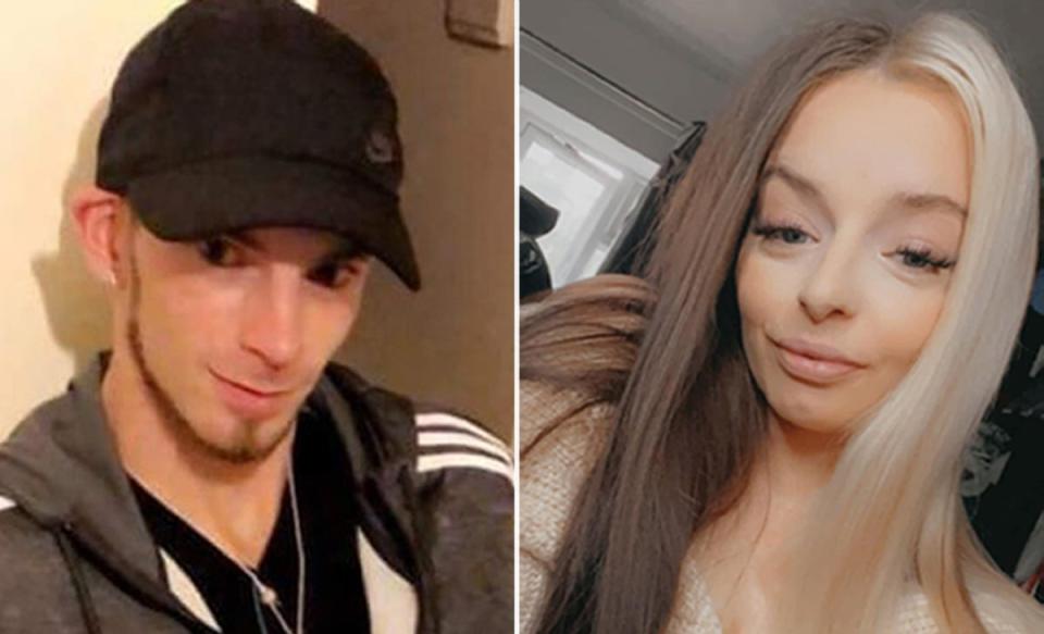 Marcus Osborne was handed a whole-life order for killing Steven Harnett (left) and Katie Higton (right) (West Yorkshire Police/PA Wire)
