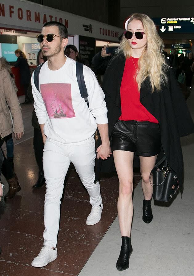 Sophie Turner and Joe Jonas have spoken about working hard to keep their relationship private. Source: Getty