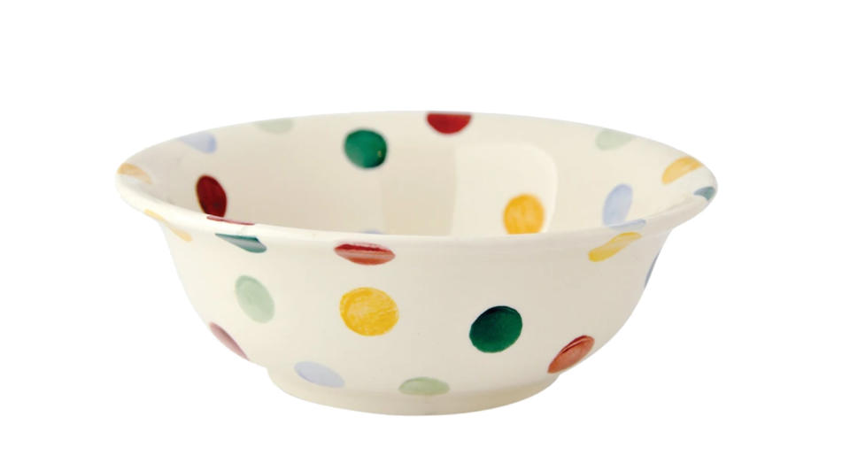 Polka Dot Cereal Bowl 