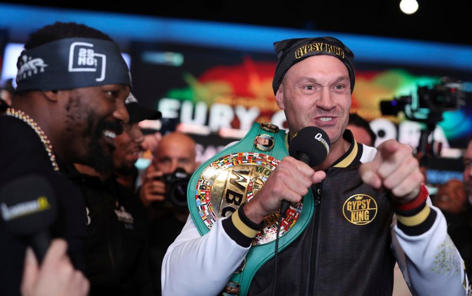 Tyson Fury - Tyson Fury: Tyson Fury: 'Don't criticise Derek Chisora fight – we are going to throw our hands' - Ian Walton/AP