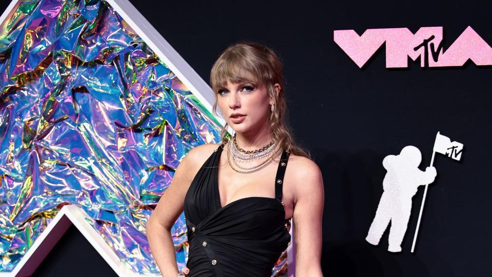 taylor swift attends the 2023 mtv video music awards at the prudential center on september 12, 2023 in newark, new jersey