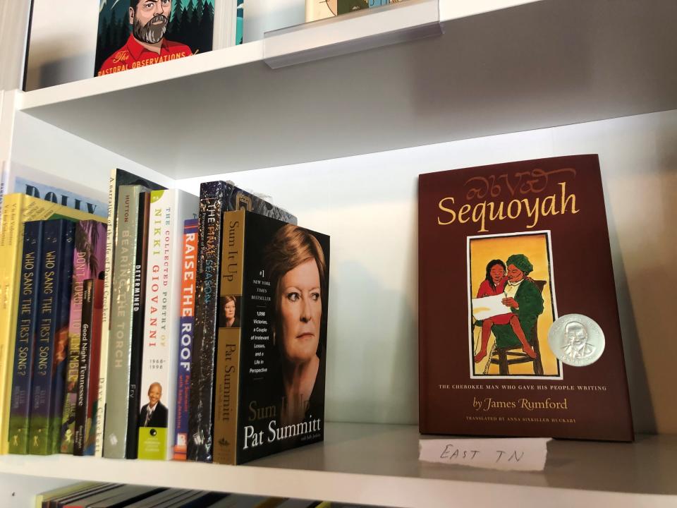 Bear Den Books in Sequoyah Hills will also feature a section of books on authors and people with connections to East Tennessee, such as these shown on June 28, 2022.