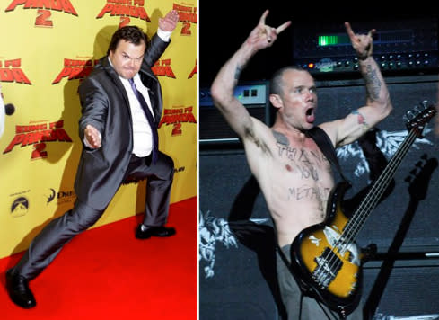 Then: Flea. Now: Jack Black