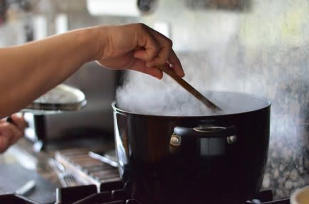 The first time you try to cook for him…and fail miserably.