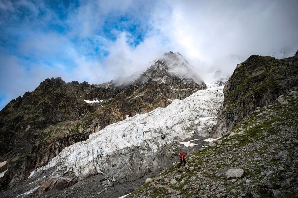 El glaciar de Los Alpes que agoniza por el cambio climático
