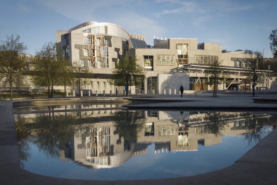The National: Activists have set up a 'solidarity camp' outside the Scottish Parliament