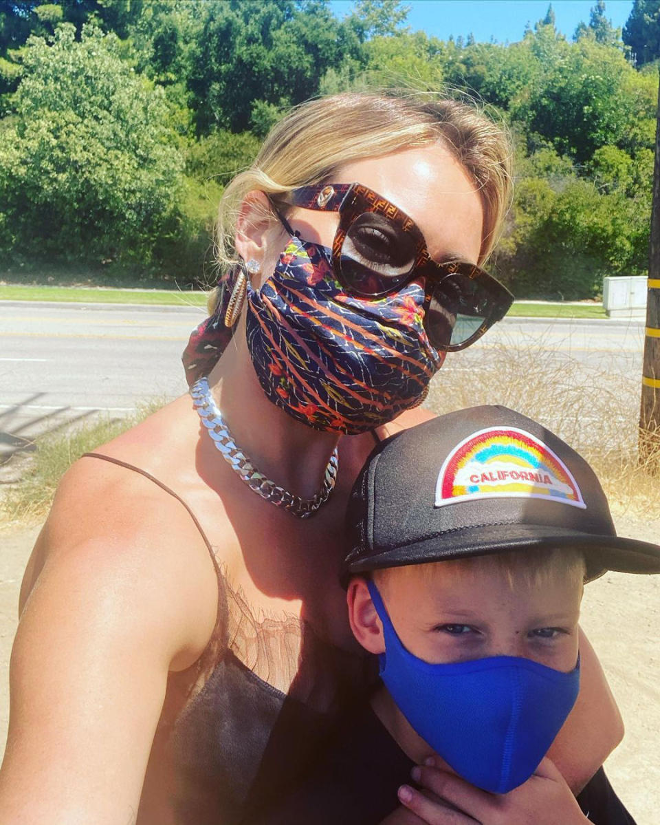 <p>"A Sunny shine day with my sunshine boy. Two more years and he’s going to be taller than me 😩🌱," Duff <a href="https://www.instagram.com/p/CDAvLrfjdSo/" rel="nofollow noopener" target="_blank" data-ylk="slk:lamented on Instagram;elm:context_link;itc:0;sec:content-canvas" class="link ">lamented on Instagram</a> alongside a cute photo with 8-year-old Luca. </p>