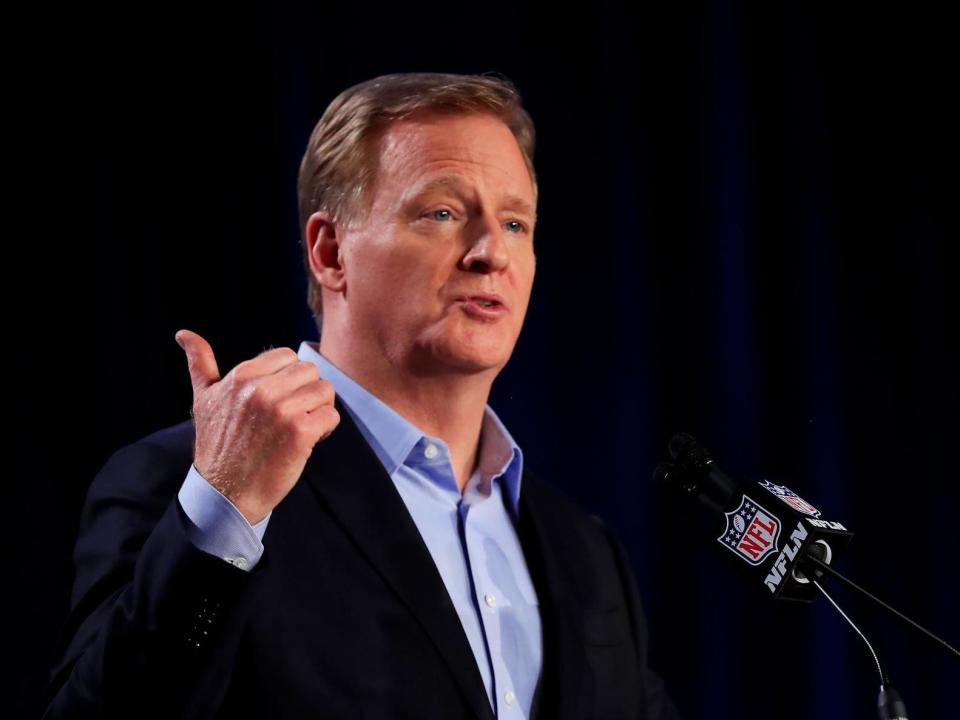 Roger Goodell has come under criticism from NFL players: Getty