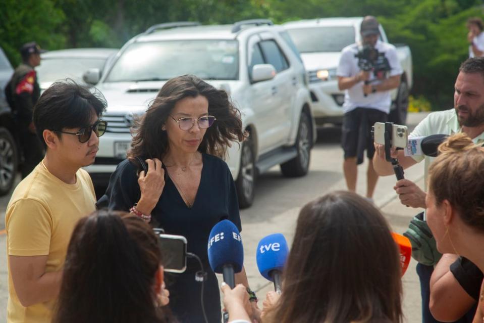 Silvia Bronchalo durante la lectura de la sentencia de Daniel Sancho en Tailandia, 29 de agosto de 2024