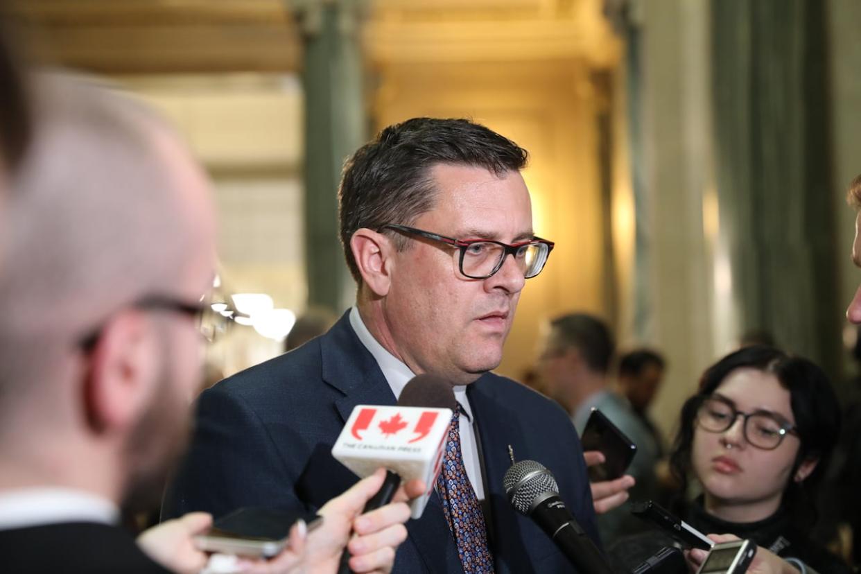 Minister of Corrections, Policing and Public Safety Paul Merriman announced Wednesday that Saskatchewan's warrant intelligence team started operating on Nov. 1. (Alexander Quon/CBC - image credit)