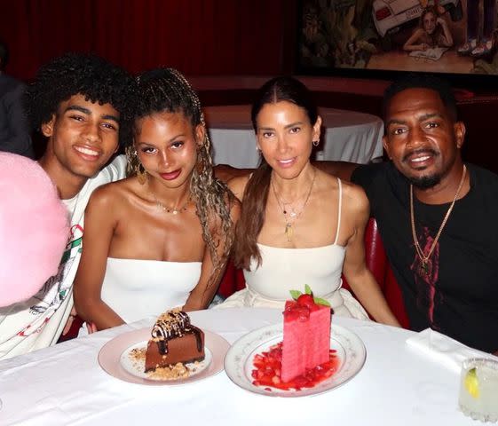 <p>Kristen Bellamy/Instagram</p> (L-R) Baron Bellamy, Bailey Ivory-Rose Bellamy, Kristen Bellamy and Bill Bellamy