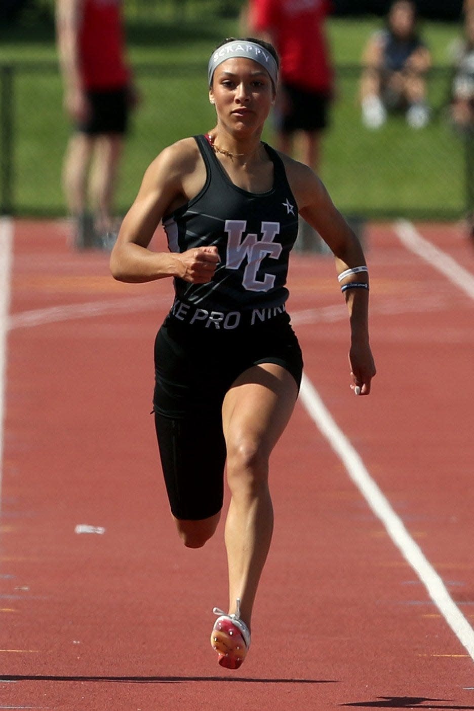 Westerville Central's Olivia Pace owns program records in the 100 and 200.