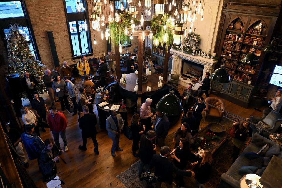 Guests at the Wednesday, Dec. 7 launch party of the Preservation Society of Nashville, a nonprofit dedicated to preserving historically significant buildings and neighborhoods in Nashville, Tenn.