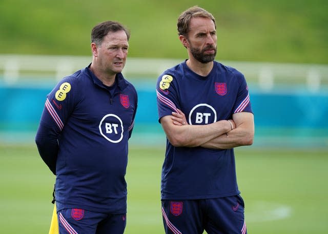 Gareth Southgate paid tribute to his assistant Steve Holland, left, after winning the BBC&#39;s Coach of the Year prize 