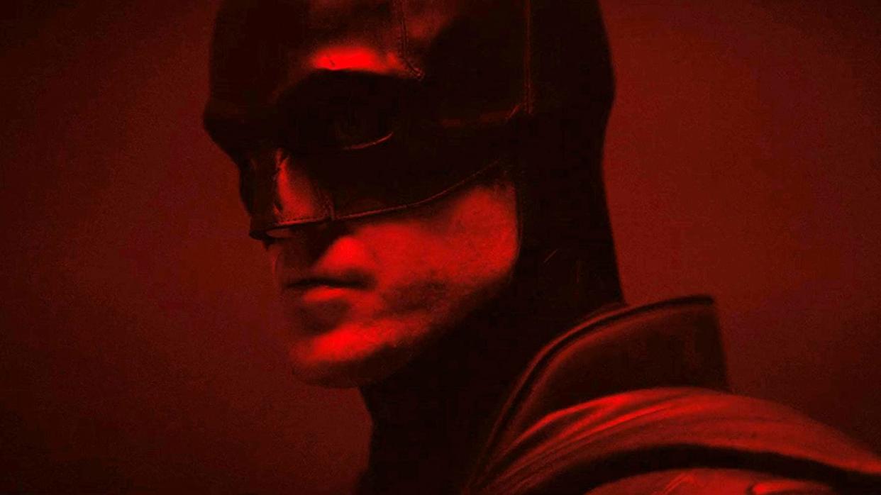 Robert Pattinson dons the cowl for 'The Batman'. (Credit: Warner Bros)