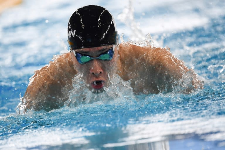 Olympic champion Kosuke Hagino clocked the second fastest time of the morning's 400m individual medley heats in 4:16.17 -- one hundredth behind fellow Japanese Daiya Seto