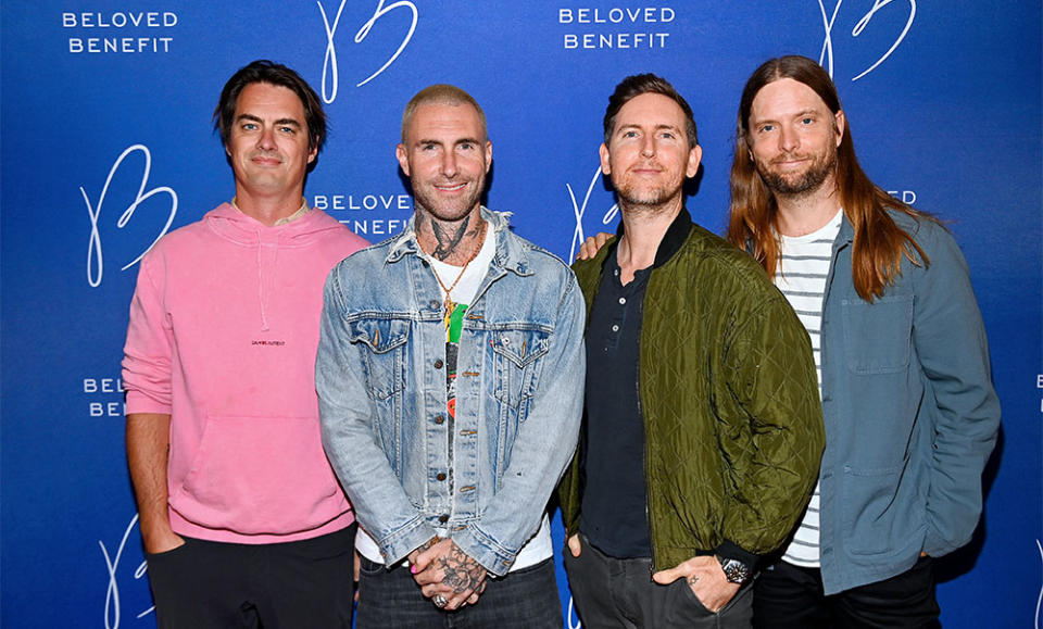 Sam Farrar, Adam Levine, Jesse Carmichael, and James Valentine of Maroon 5