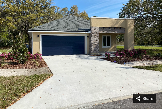 The exterior of the Red Maple model home at the Heartwood Subdivision, 1717 SE Eighth Ave., in Gainesville. The neighborhood will have 34 lots when completed, 11 of which will be exclusively used for affordable housing.