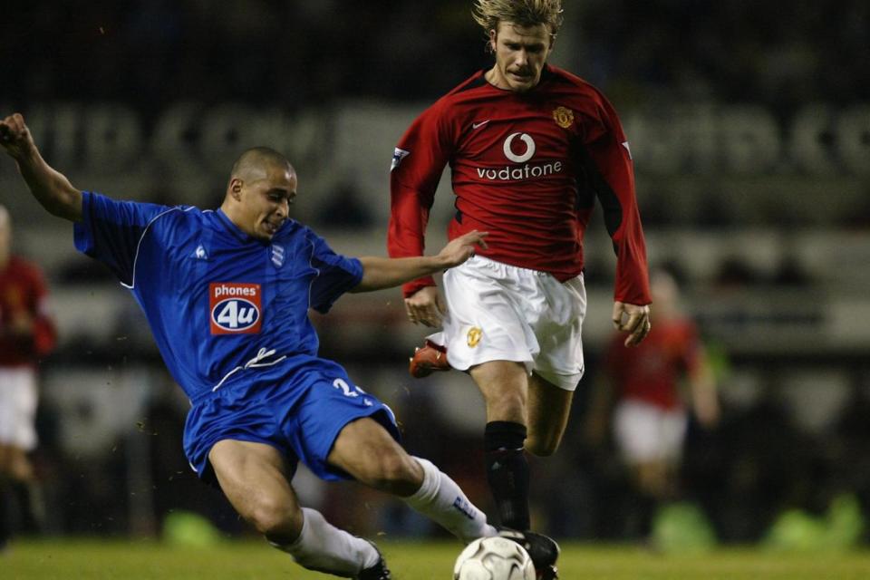 Curtis Woodhouse in action against David Beckham Photo: Alex Livesey/Getty Images