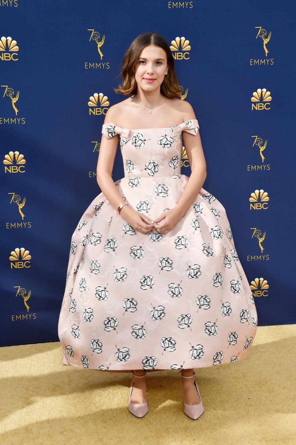 Millie Bobby Brown attends the 70th Emmy Awards in 2018 (Getty Images)