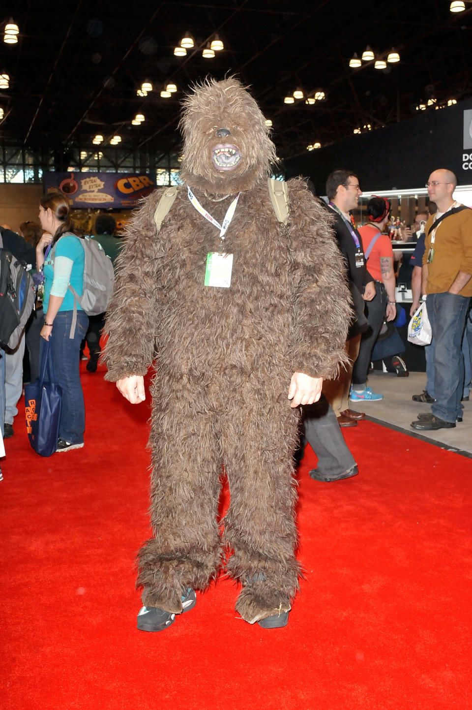 A Comic Con attendee wearing a Star Wars costume poses during the 2012 New York Comic Con at the Javits Center on October 11, 2012 in New York City. (Photo by Daniel Zuchnik/Getty Images)