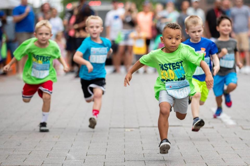 Young runners will once again sprint to the finish line during The Fastest Kid in Town race this weekend.