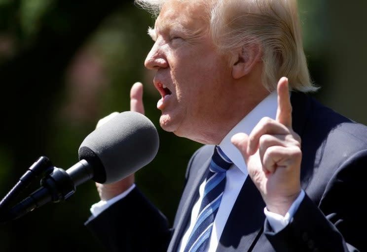 El presidente Donald Trump en un evento en la Casa Blanca, en Washington. (REUTERS/Joshua Roberts)