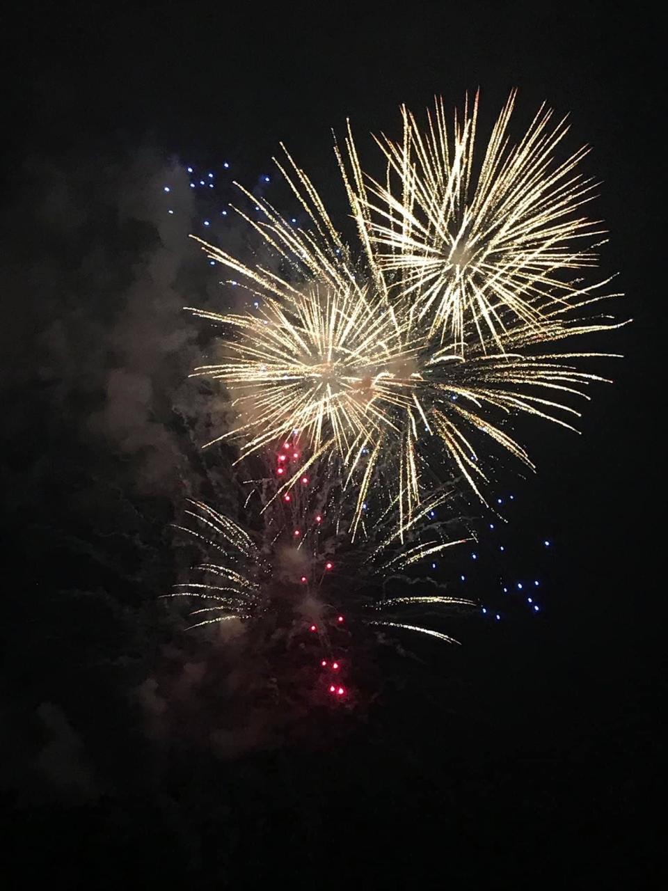 Fireworks lit up the skies over the Veterans Memorial Park in Ocean Pines to cap a day of fun on July 4, 2019.