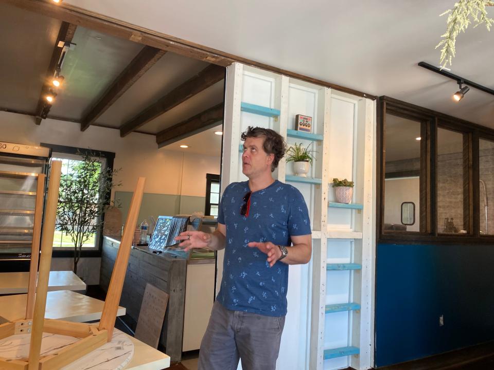 Bill Benedict, who has owned Kissing House for the last eight years, gives a sneak peek at the decor of the upcoming new family-friendly gathering hub, The Brunch Collective. After hours offerings will transition into Benedict's Babylon Beer Gardens.