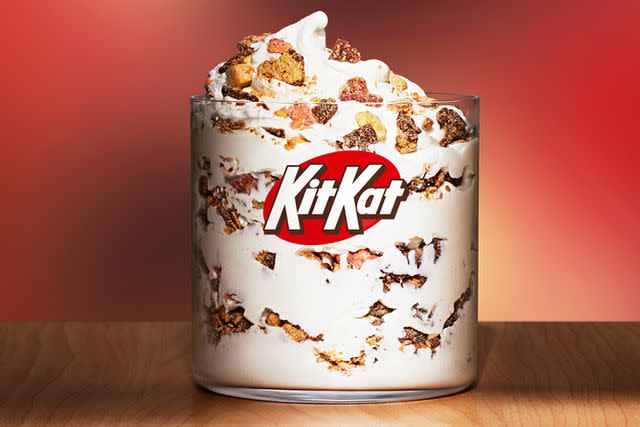 <p>McDonald's</p> McDonald's KitKat Banana Split McFlurry