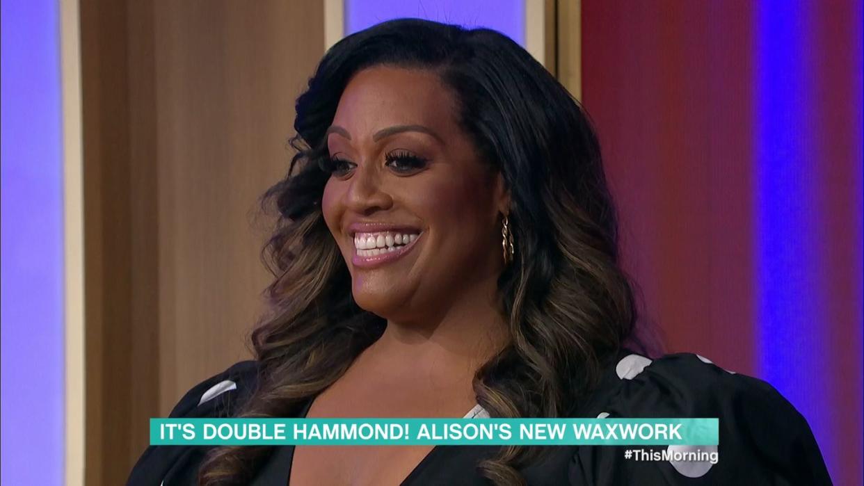 alison hammond gets a waxwork on this morning