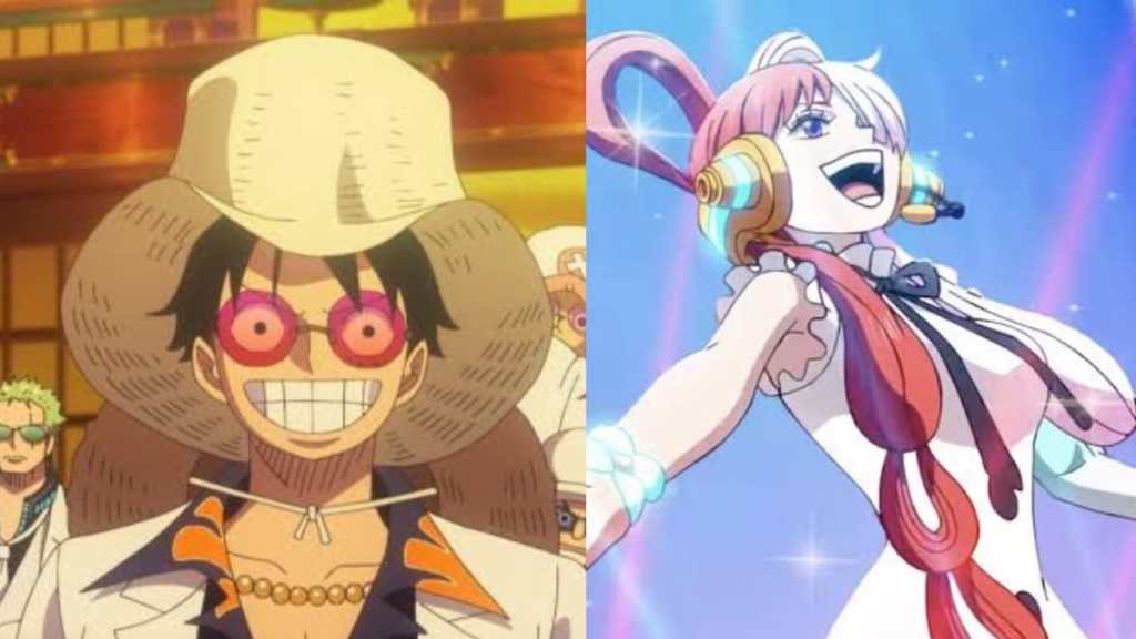 Stills from One Piece Film Gold & One Piece Film Red