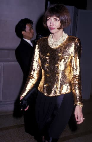 <p>Getty</p> Anna Wintour at the 1989 Metropolitan Museum of Art Costume Institute Gala