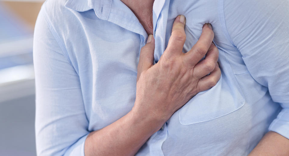 Some women will experience chest pain, but it may feel different than the typical ‘crushing pain’, cardio experts say. Source: File/Getty