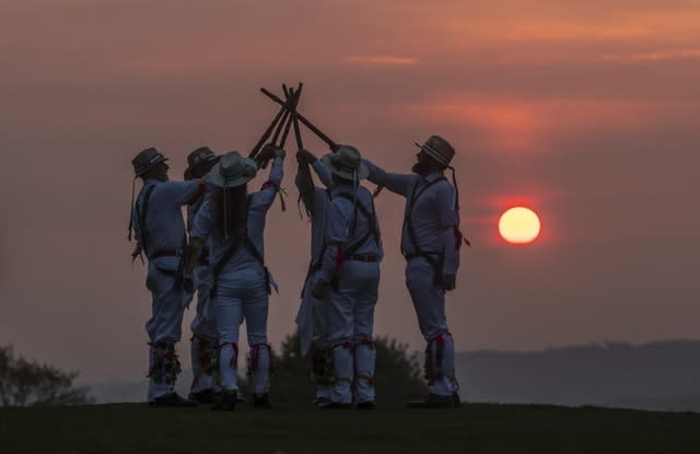 Morris Men Dance in the Dawn