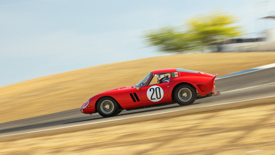 The front-engined Ferrari 250 GTO is powered by a 3.0-liter V-12. - Credit: Photo by Larry Chen, courtesy of Velocity Invitational.