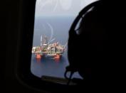 Representative Steve Scalise (R-LA) views BP's Thunder Horse Oil Platform in the Gulf of Mexico, from the air, 150 miles from the Louisiana coast in this undated handout photo obtained by Reuters June 26, 2017. Chris Bond/Handout via REUTERS